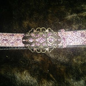 💎EUC. Womens pink bling belt. Sz L. 48 inches.